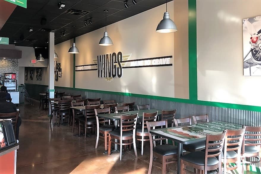 wingstop interior seating area