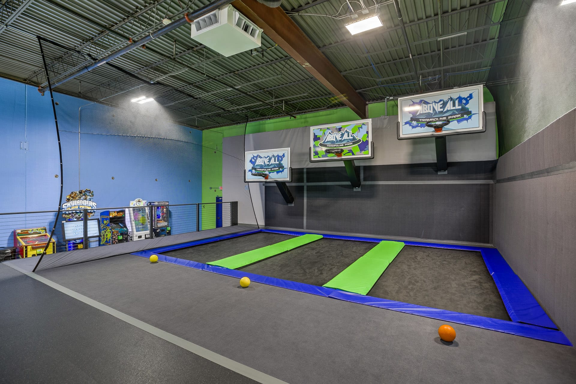 trampoline park interior