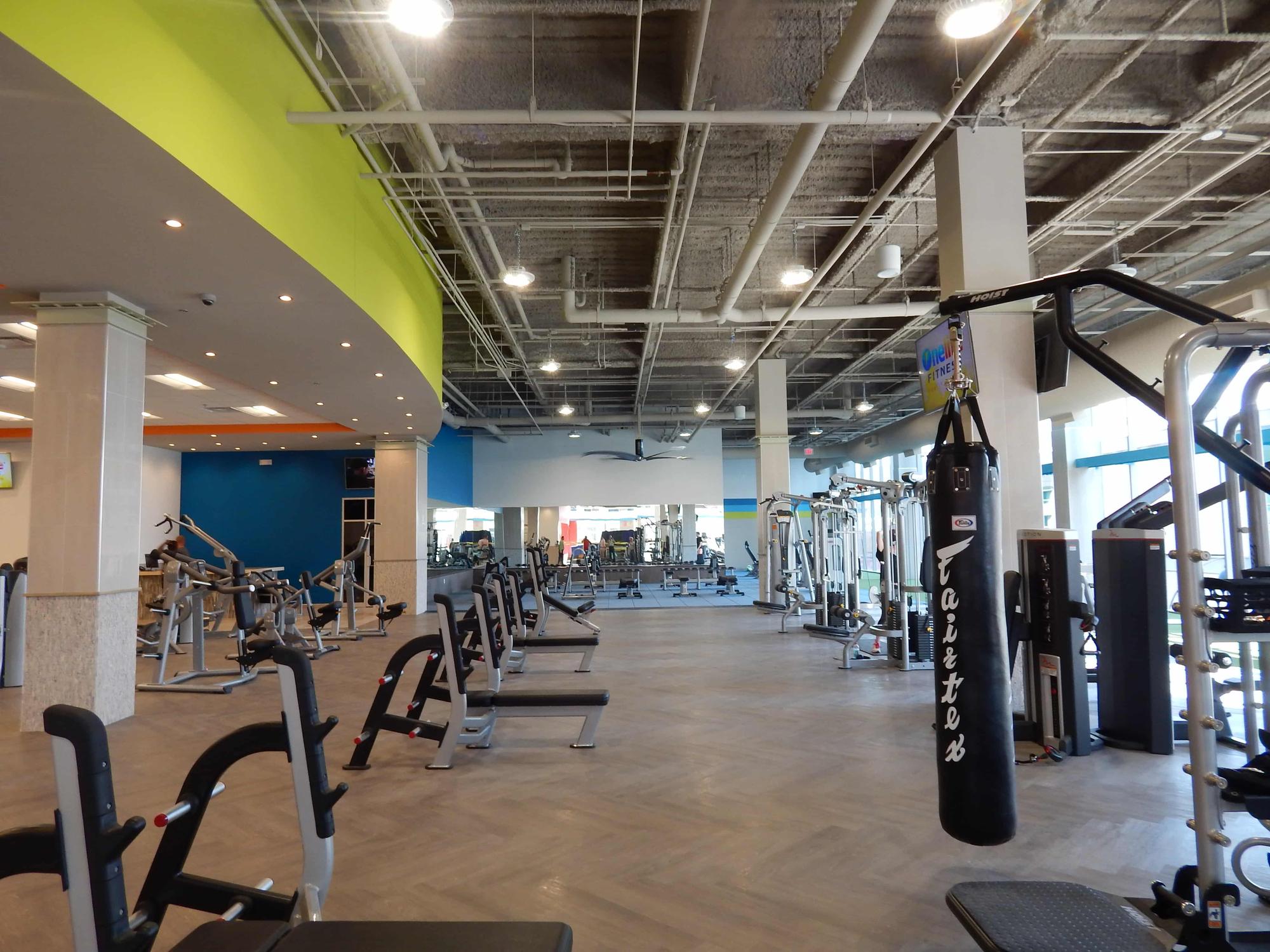 one life fitness workout area